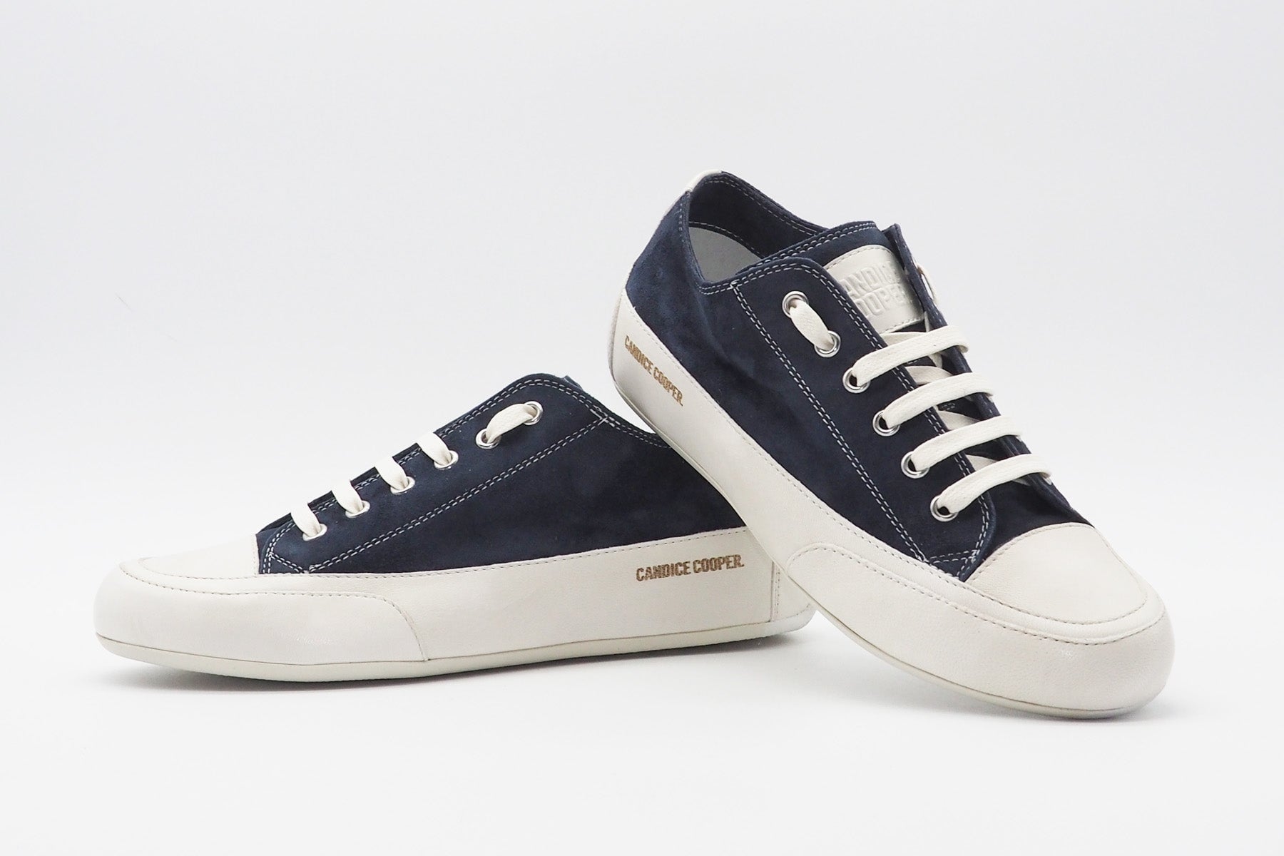 Damen Sneaker aus Velours- & Glattleder in Navy & Weiß - Rock s Damen Sneaker Candice Cooper