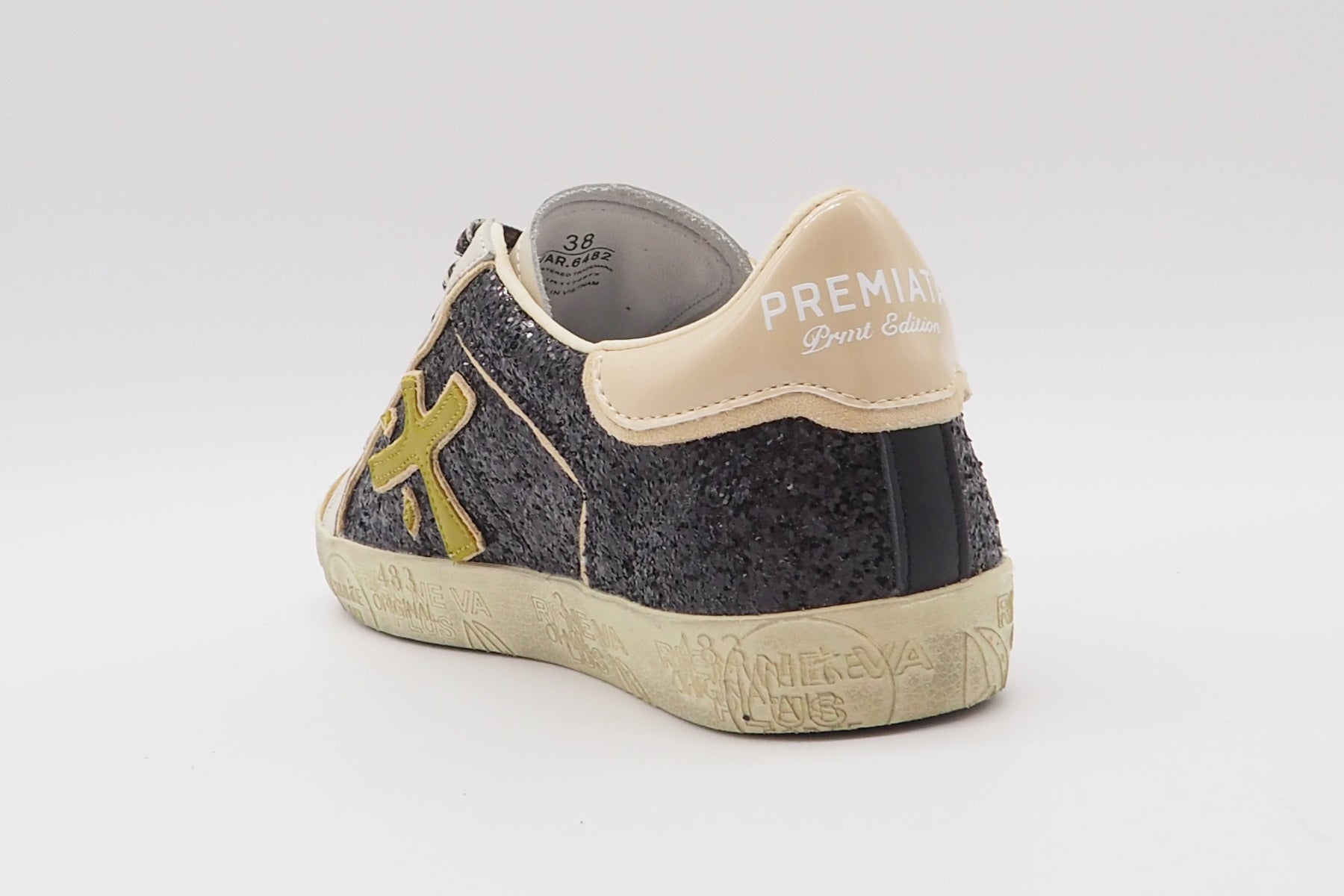 Damen Sneaker aus Veloursleder & Glitter in Braun Damen Sneaker Premiata