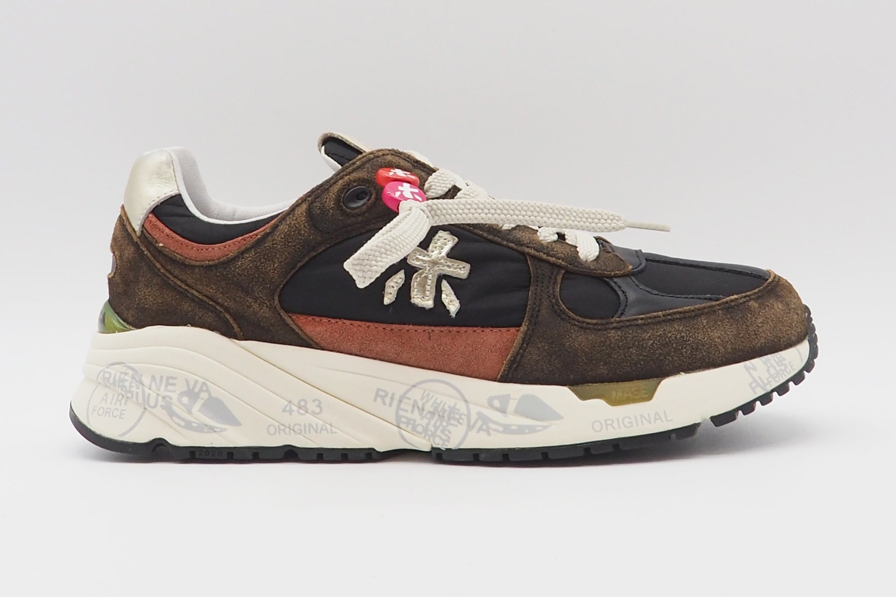 Damen Sneaker aus Veloursleder & Nylon in Braun Damen Sneaker Premiata