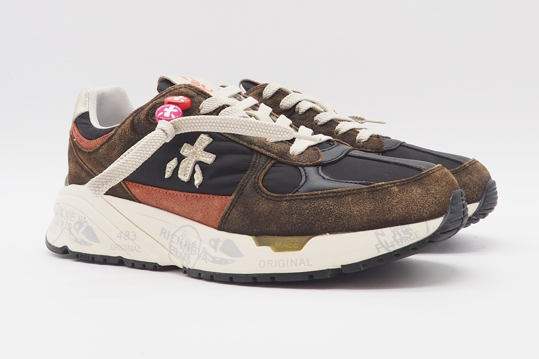 Damen Sneaker aus Veloursleder & Nylon in Braun Damen Sneaker Premiata