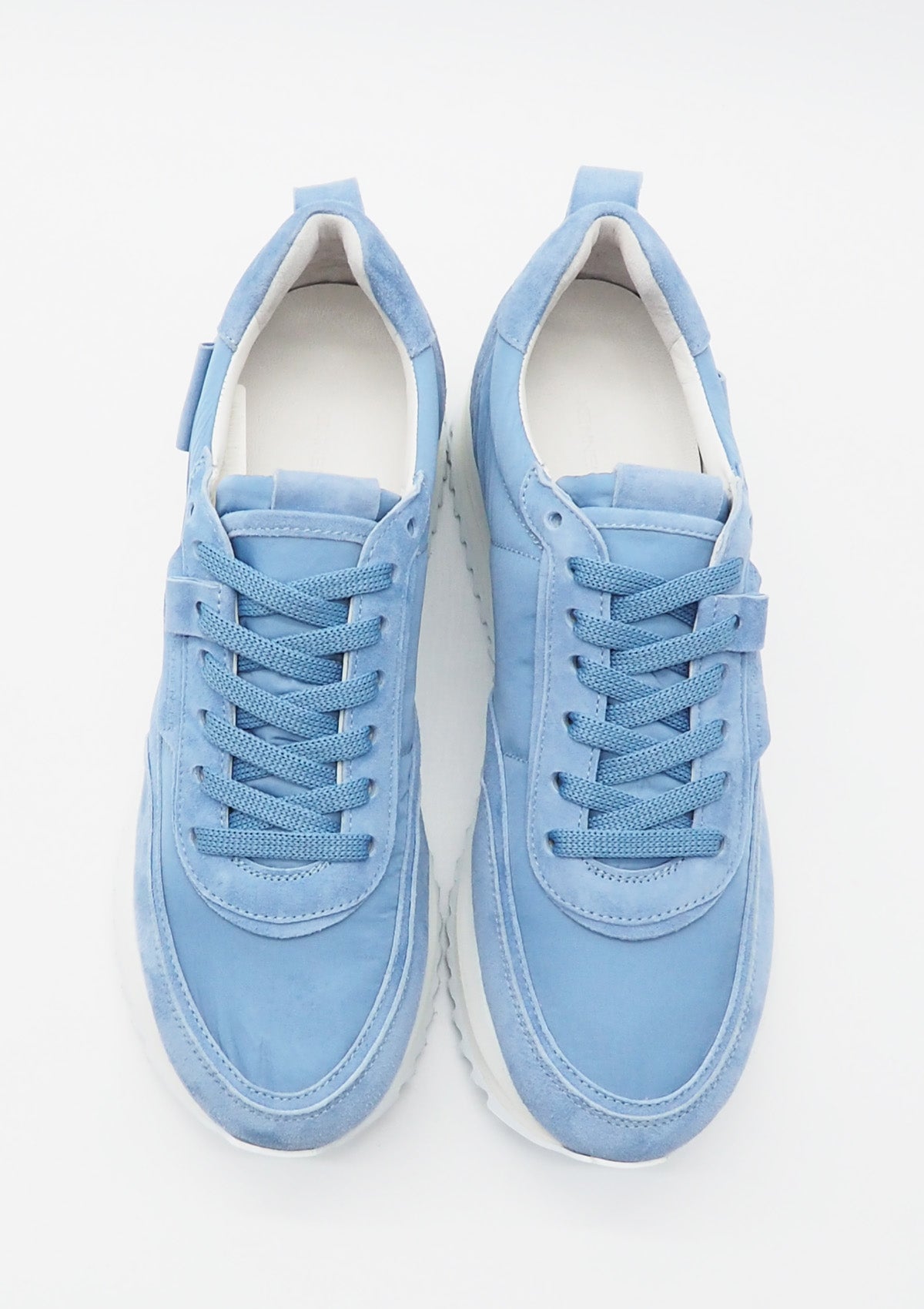 Damen Sneaker aus Veloursleder & Nylon in Hellblau Damen Sneakers Kennel & Schmenger