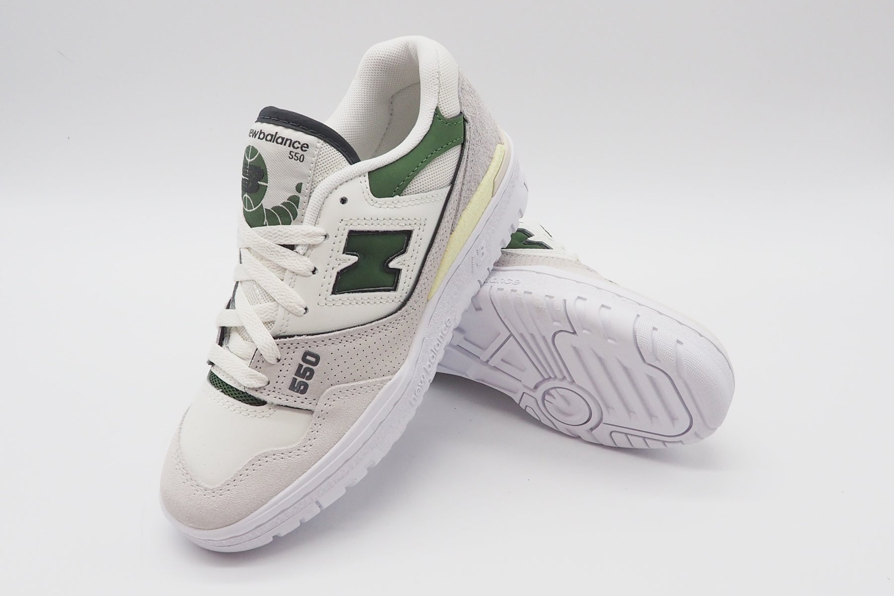 Damen Sneaker BBW550SG aus Leder in Weiß, Grau & Grün Damen Sneaker New Balance