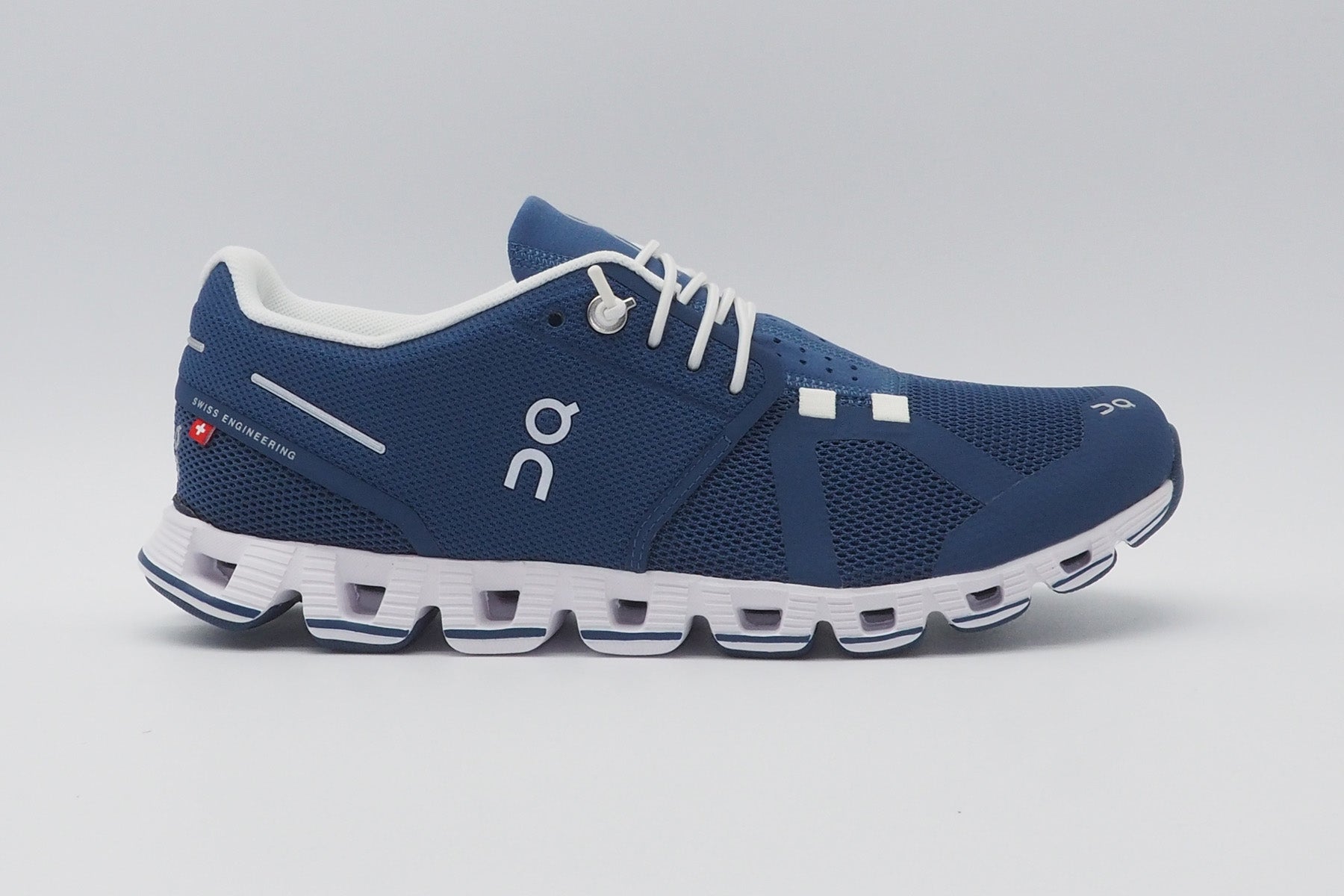 Damen Sneaker "Cloud" aus Mesh in Denim/White Damen Sneakers On