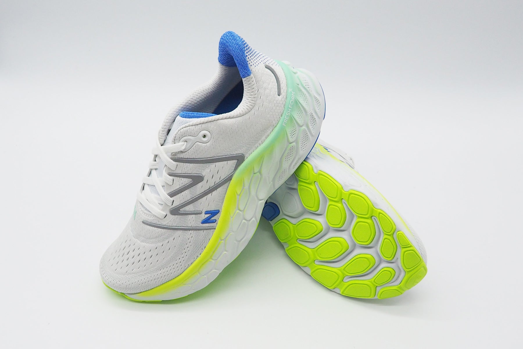 Damen Sneaker "Running Course" WMORWT4 aus Mesh in Weiß & Fluor-Neon Damen Sneaker New Balance