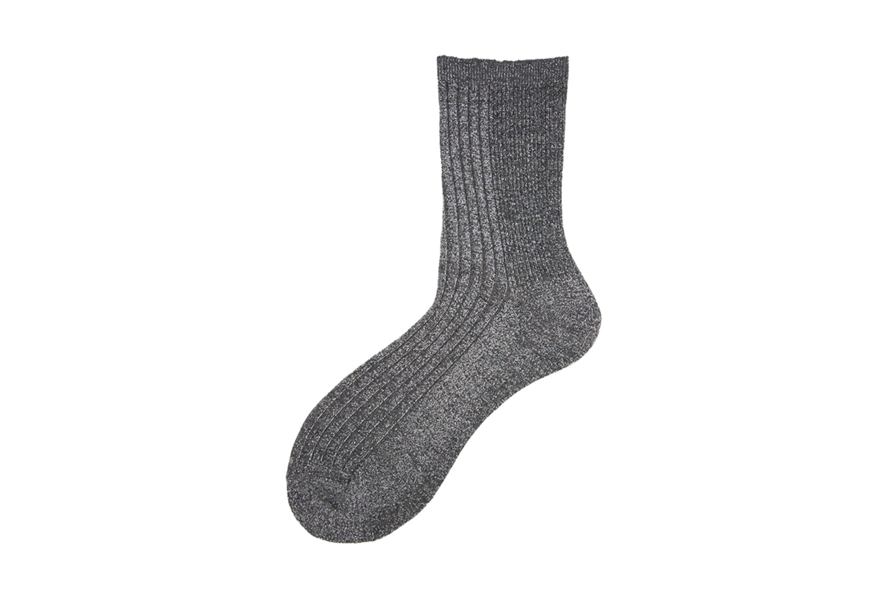 Damen Socken aus Baumwolle in Grau mit silbernem Glitzerfaden - N.92 Damen Socken Alto Milano
