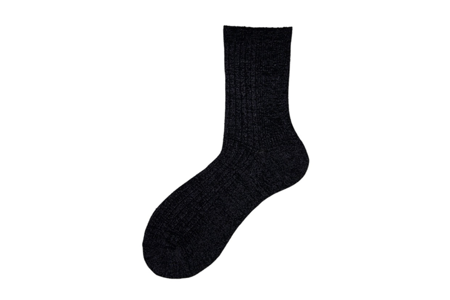 Damen Socken aus Baumwolle in Schwarz mit silbernem Glitzerfaden - N.92 Damen Socken Alto Milano