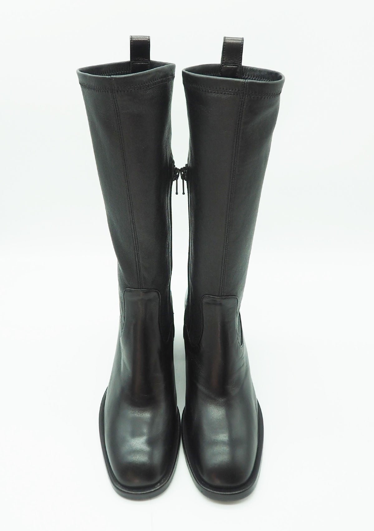 Damen Stiefel aus Leder in Schwarz - Absatz 6cm Damen Stiefel Mara Bini