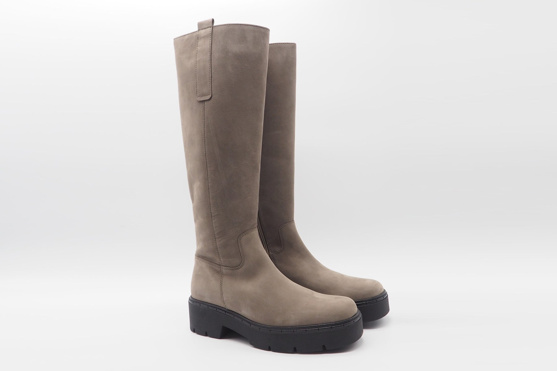 Damen Stiefel aus Nubukleder in Fango - Absatz 3cm Damen Stiefel Gabor