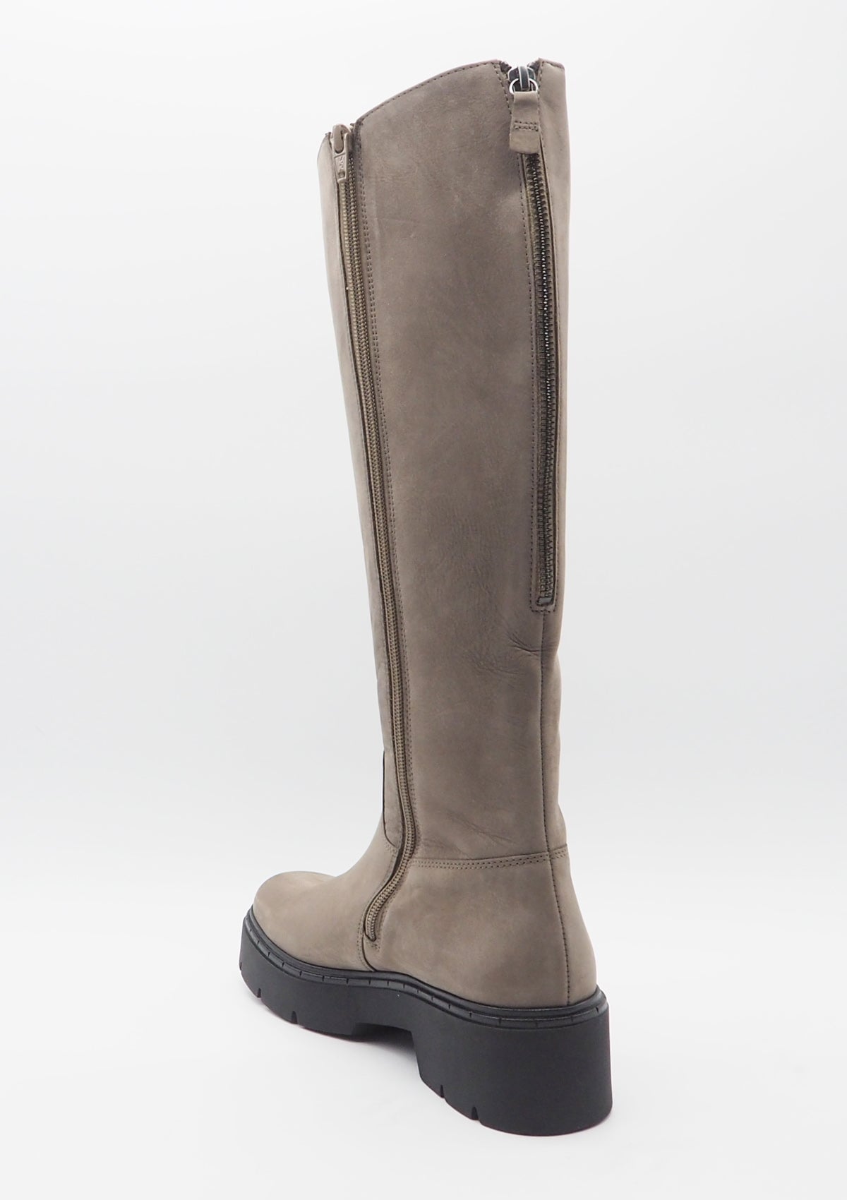 Damen Stiefel aus Nubukleder in Fango - Absatz 3cm Damen Stiefel Gabor