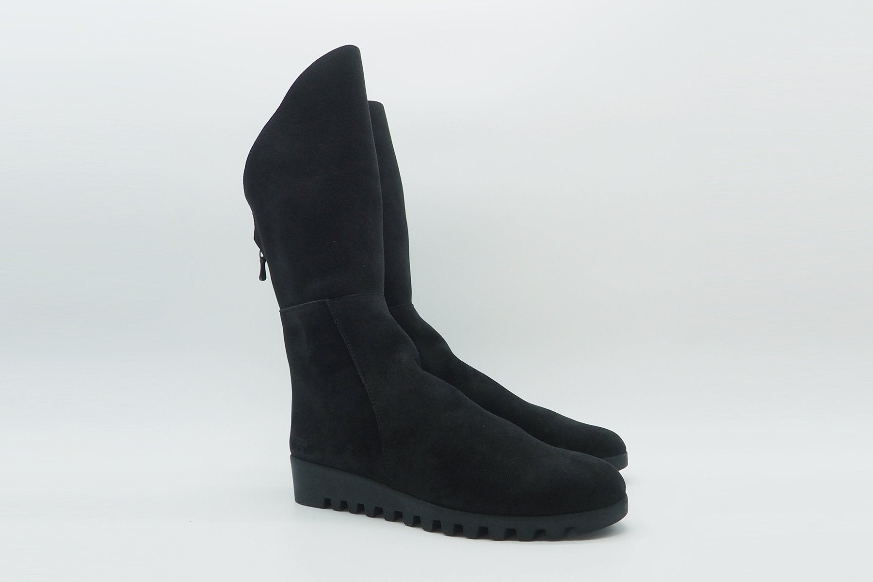 Damen Stiefel aus Nubukleder in Schwarz Damen Stiefel Arche
