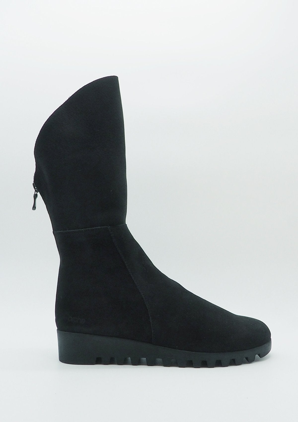 Damen Stiefel aus Nubukleder in Schwarz Damen Stiefel Arche