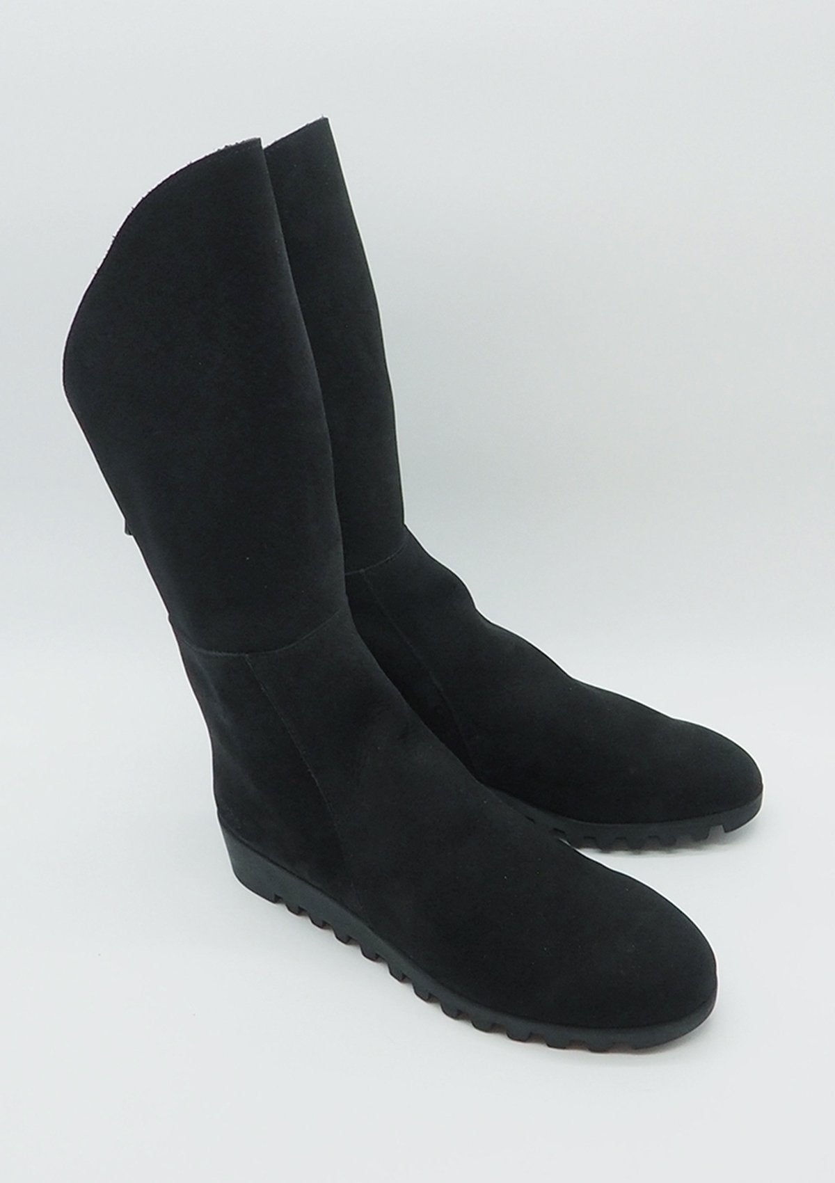 Damen Stiefel aus Nubukleder in Schwarz Damen Stiefel Arche