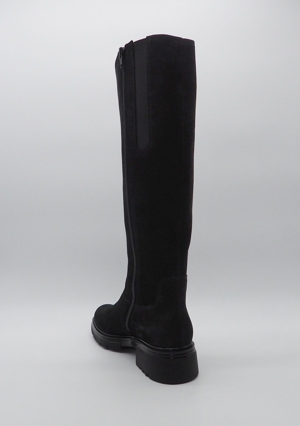 Damen Stiefel aus Veloursleder in Schwarz Damen Stiefel Gabor