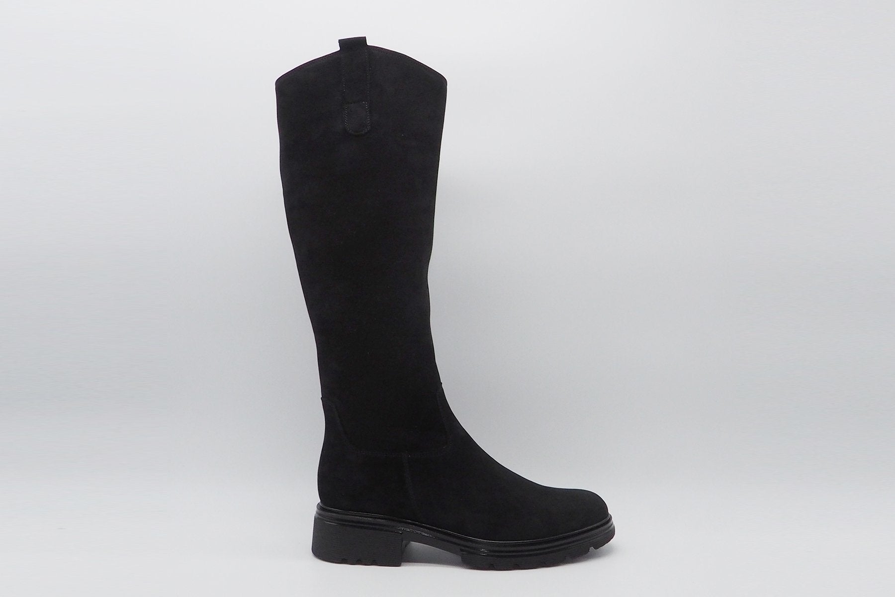 Damen Stiefel aus Veloursleder in Schwarz Damen Stiefel Gabor