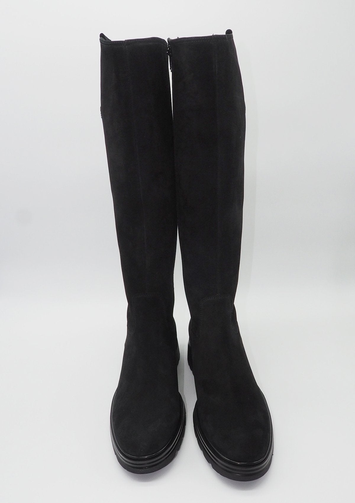 Damen Stiefel aus Veloursleder in Schwarz Damen Stiefel Gabor