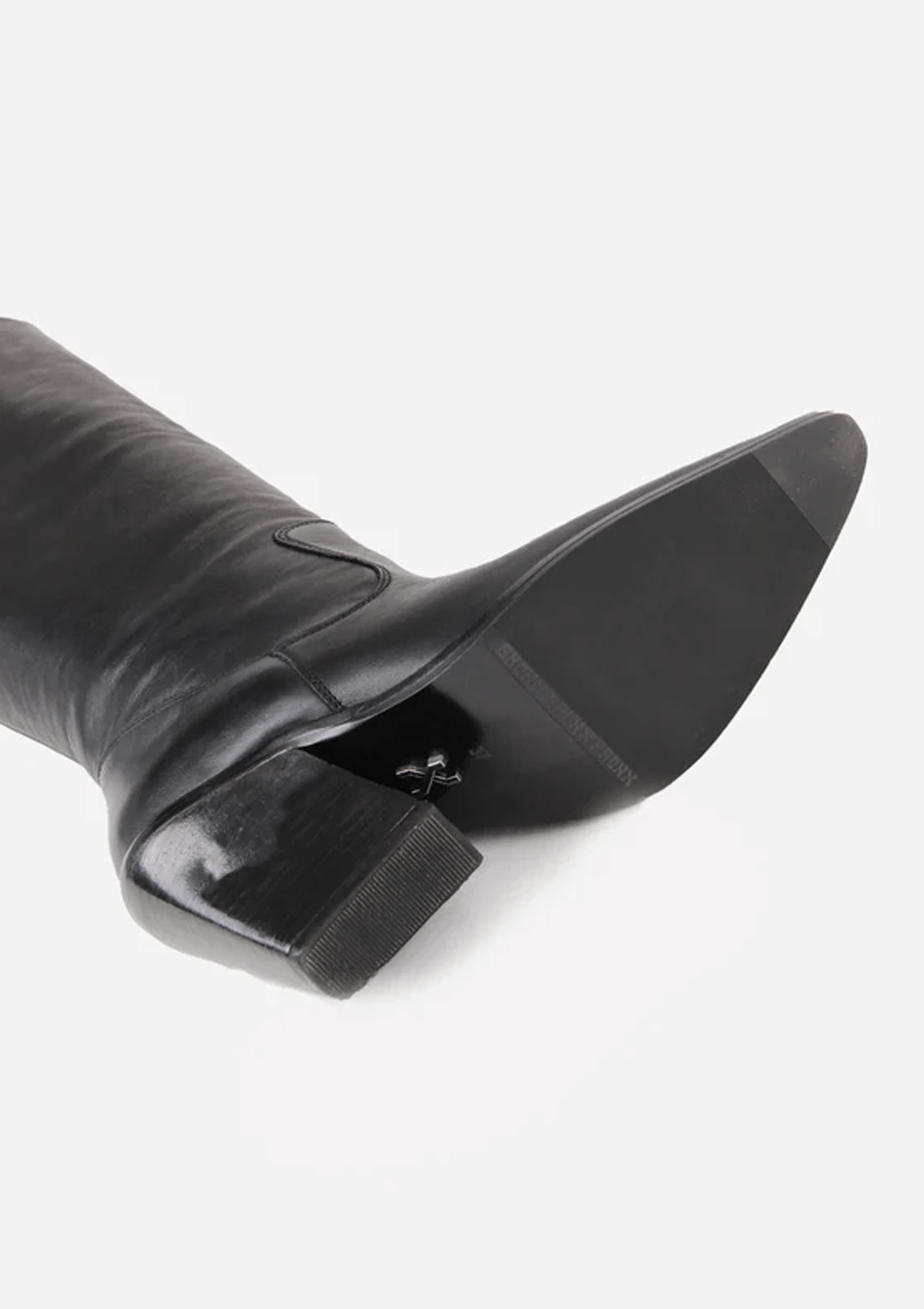 Damen Stiefel im Westernstil aus Glattleder in Schwarz - Absatz 9cm Damen Stiefel Bronx