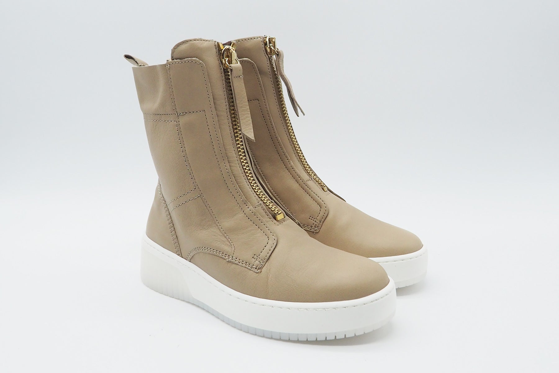 Gabor Damen Stiefelette aus Glattleder in Beige - Main Image