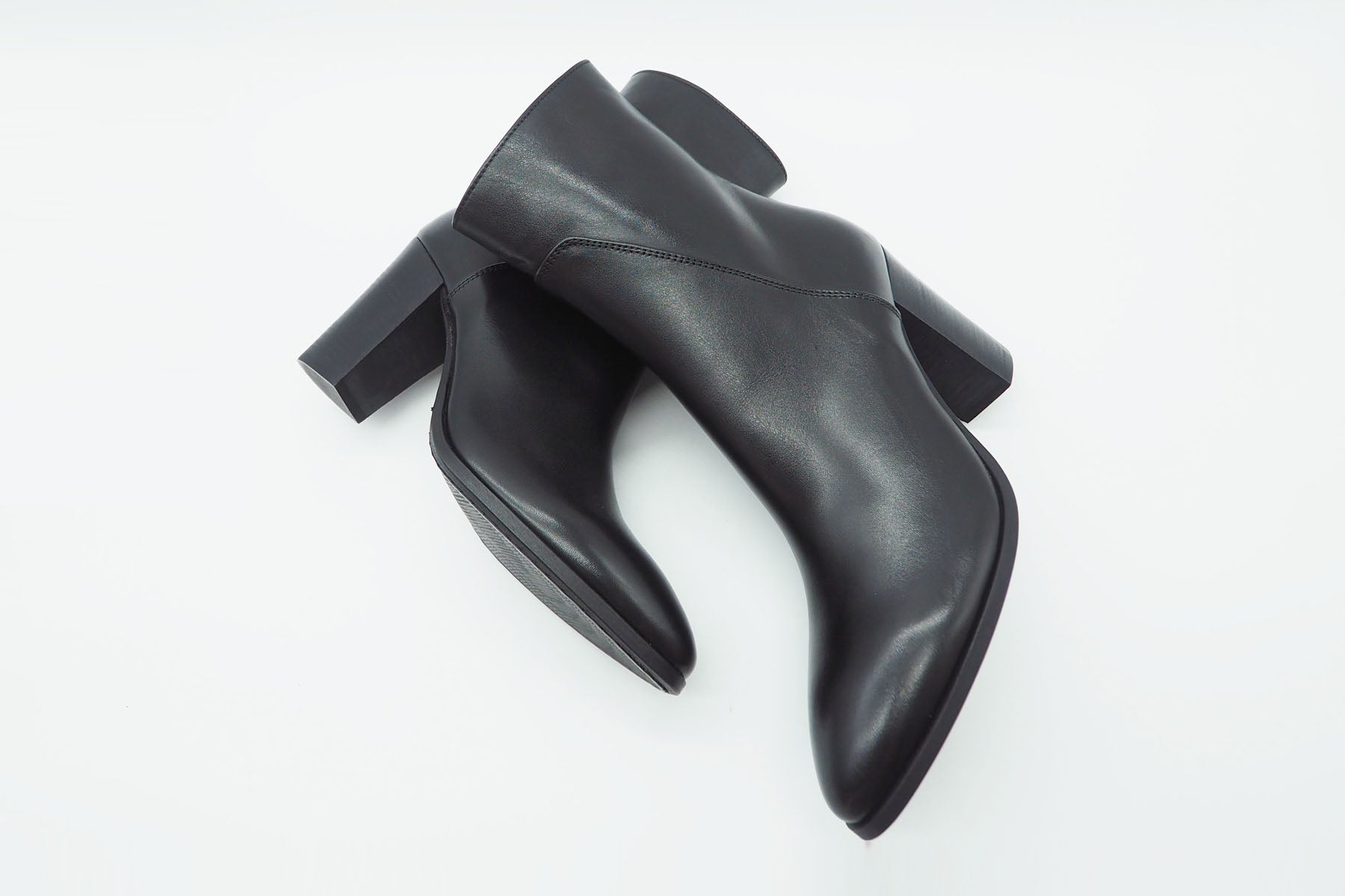 Damen Stiefelette aus Glattleder in Schwarz - Absatz 9cm Damen Stiefeletten Pantanetti