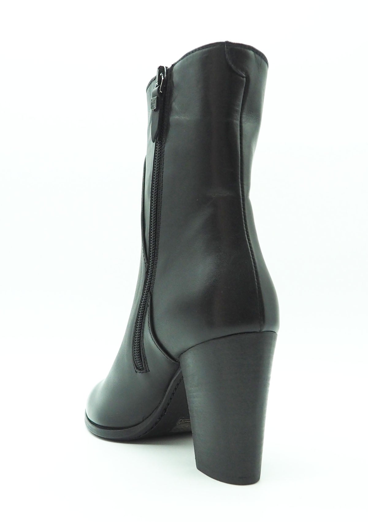 Damen Stiefelette aus Glattleder in Schwarz - Absatz 9cm Damen Stiefeletten Pantanetti