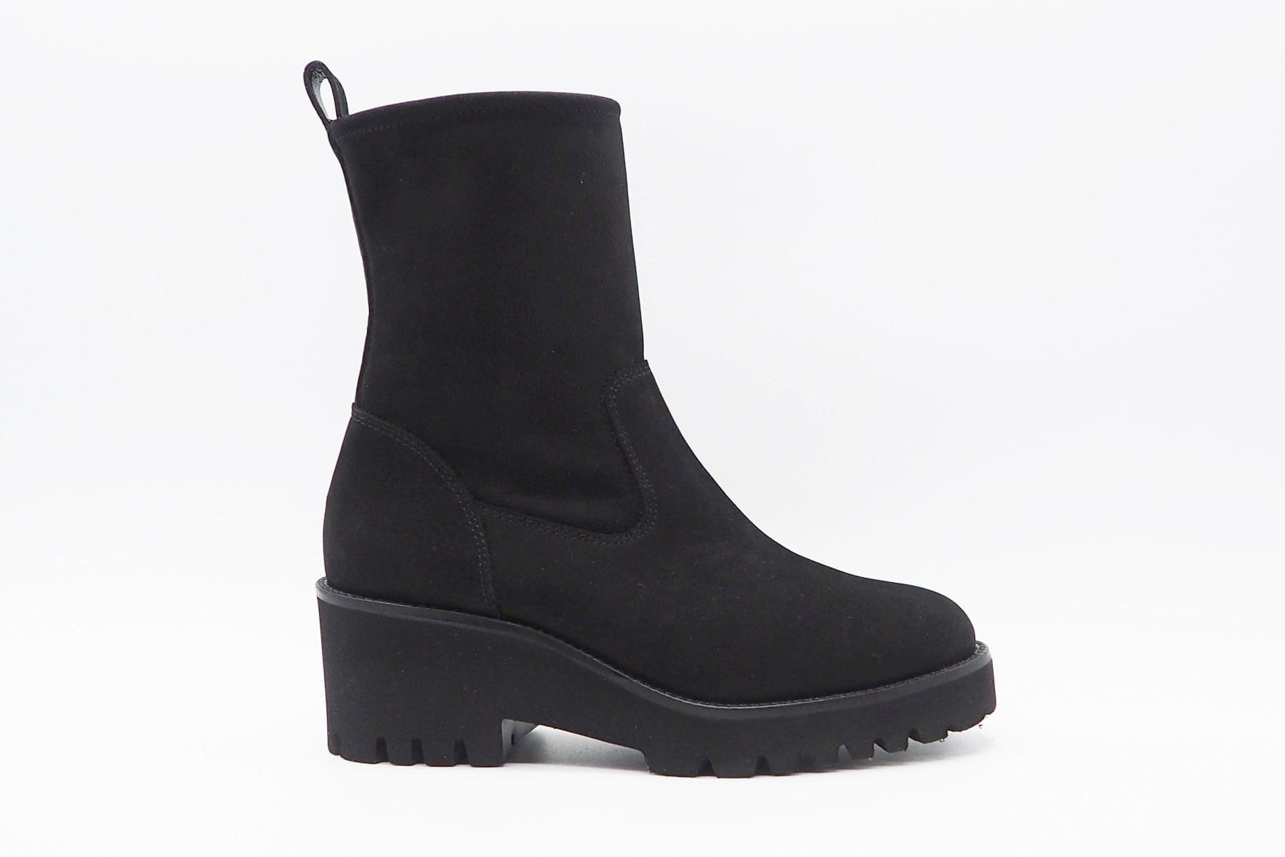 Damen Stiefelette aus Nubukleder in Schwarz - Absatz 4cm Damen Stiefeletten Paul Green