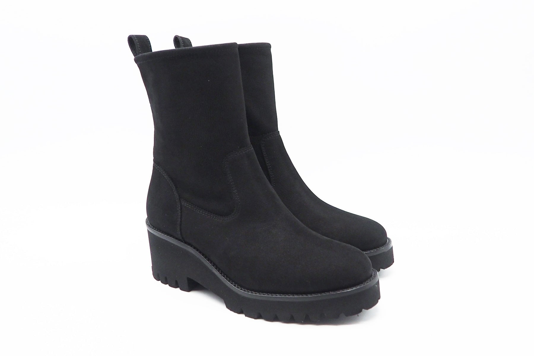 Damen Stiefelette aus Nubukleder in Schwarz - Absatz 4cm Damen Stiefeletten Paul Green