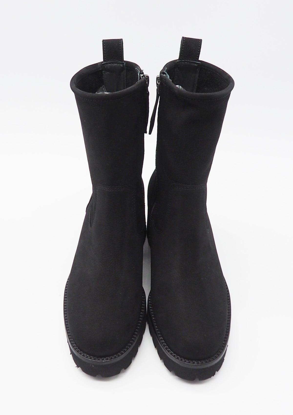 Damen Stiefelette aus Nubukleder in Schwarz - Absatz 4cm Damen Stiefeletten Paul Green