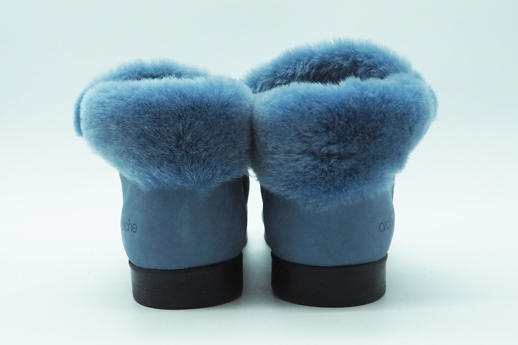 Damen Stiefelette "Baosha" aus Nubukleder & Innenfutter aus Lammfell in Hellblau - zum Reinschlüpfen Damen Stiefeletten Arche