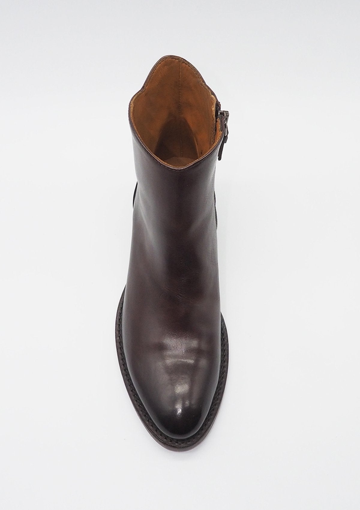 Damen Stiefelette im Westerstil in Dunkelbraun Damen Stiefeletten Pantanetti