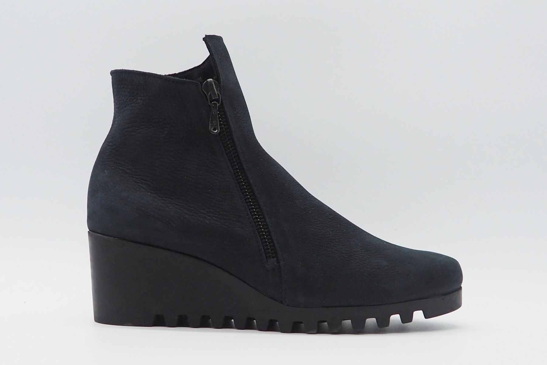 Damen Stiefelette "Laelem" aus Nubukleder in Dunkelblau - Absatz 5cm Damen Stiefeletten Arche