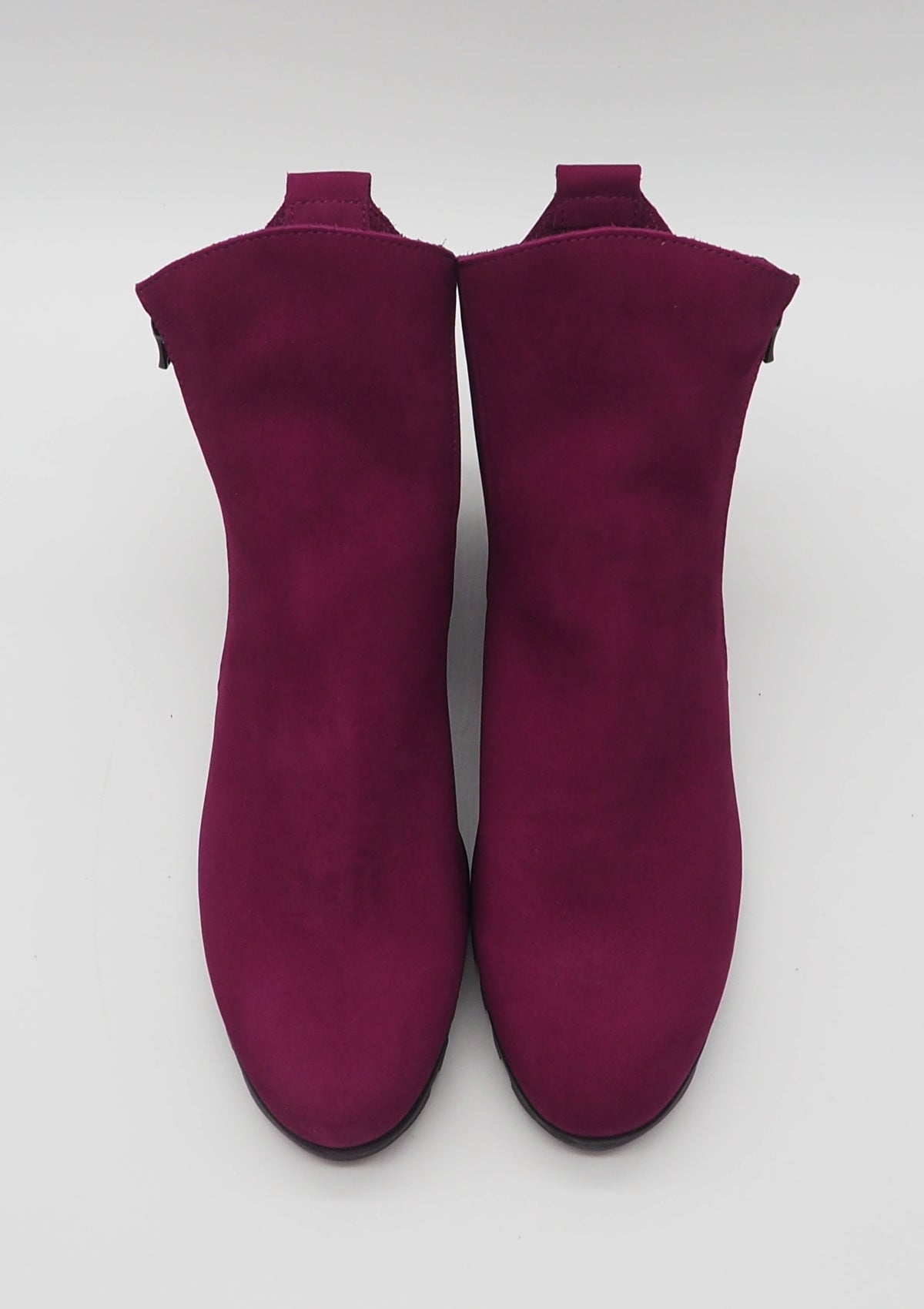 Damen Stiefelette mit Absatz aus Nubukleder in Purple - Absatz 3cm Damen Stiefeletten Arche