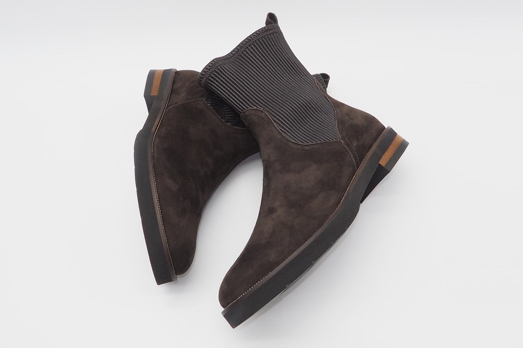 Damen Stiefeletten aus Veloursleder in Dunkelbraun Damen Stiefeletten Maripé