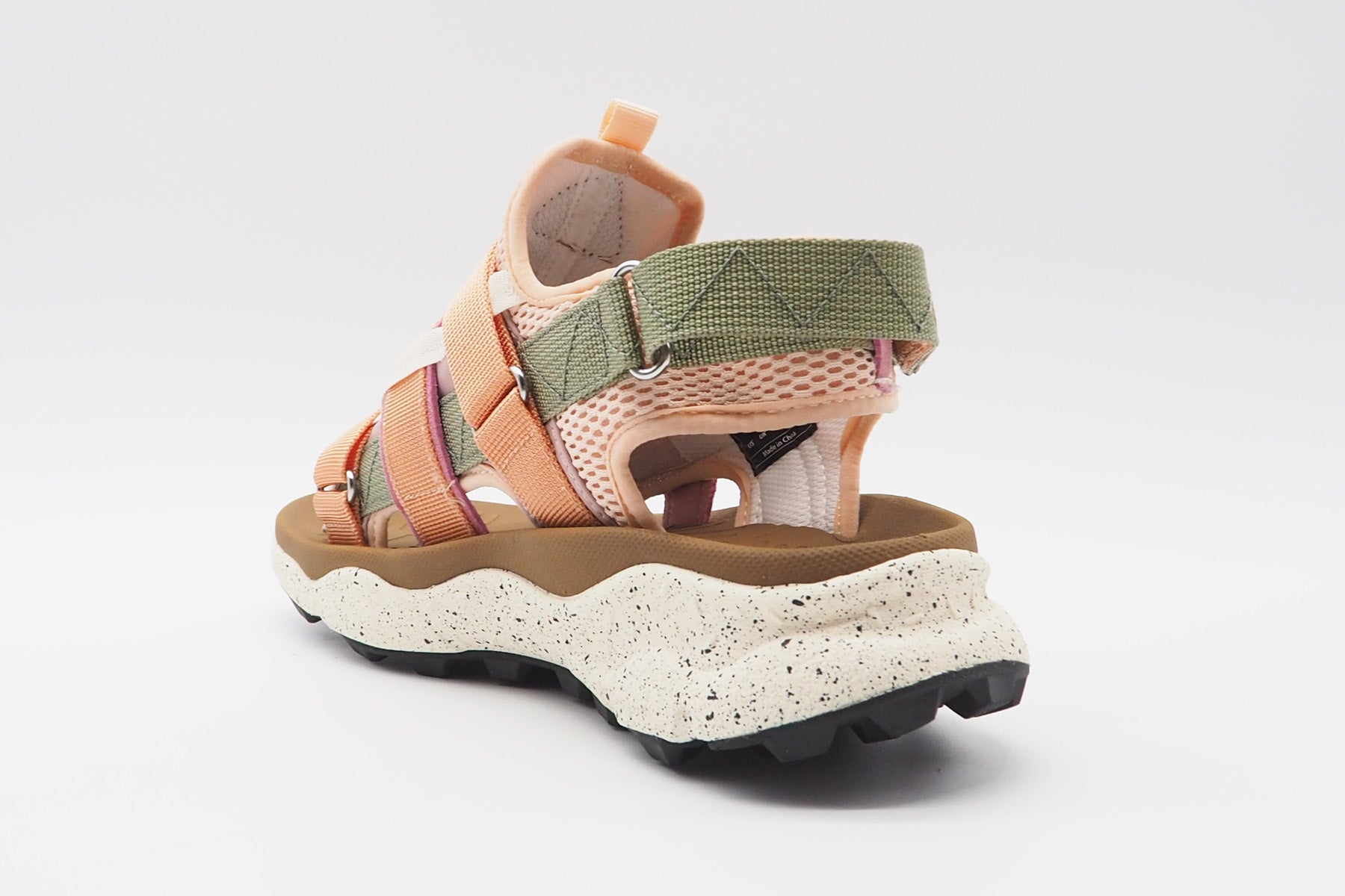 Damen Trekking-Sandale aus Mesh in Rosé, Grün, Pink & Grau Damen Sandalen Flower Mountain