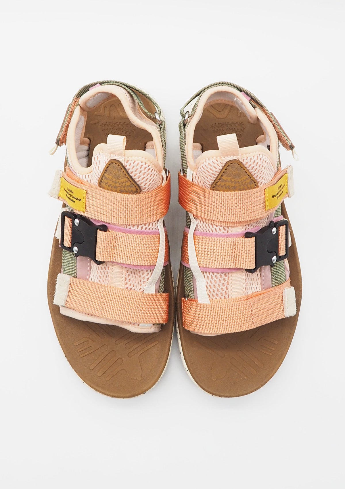 Damen Trekking-Sandale aus Mesh in Rosé, Grün, Pink & Grau Damen Sandalen Flower Mountain