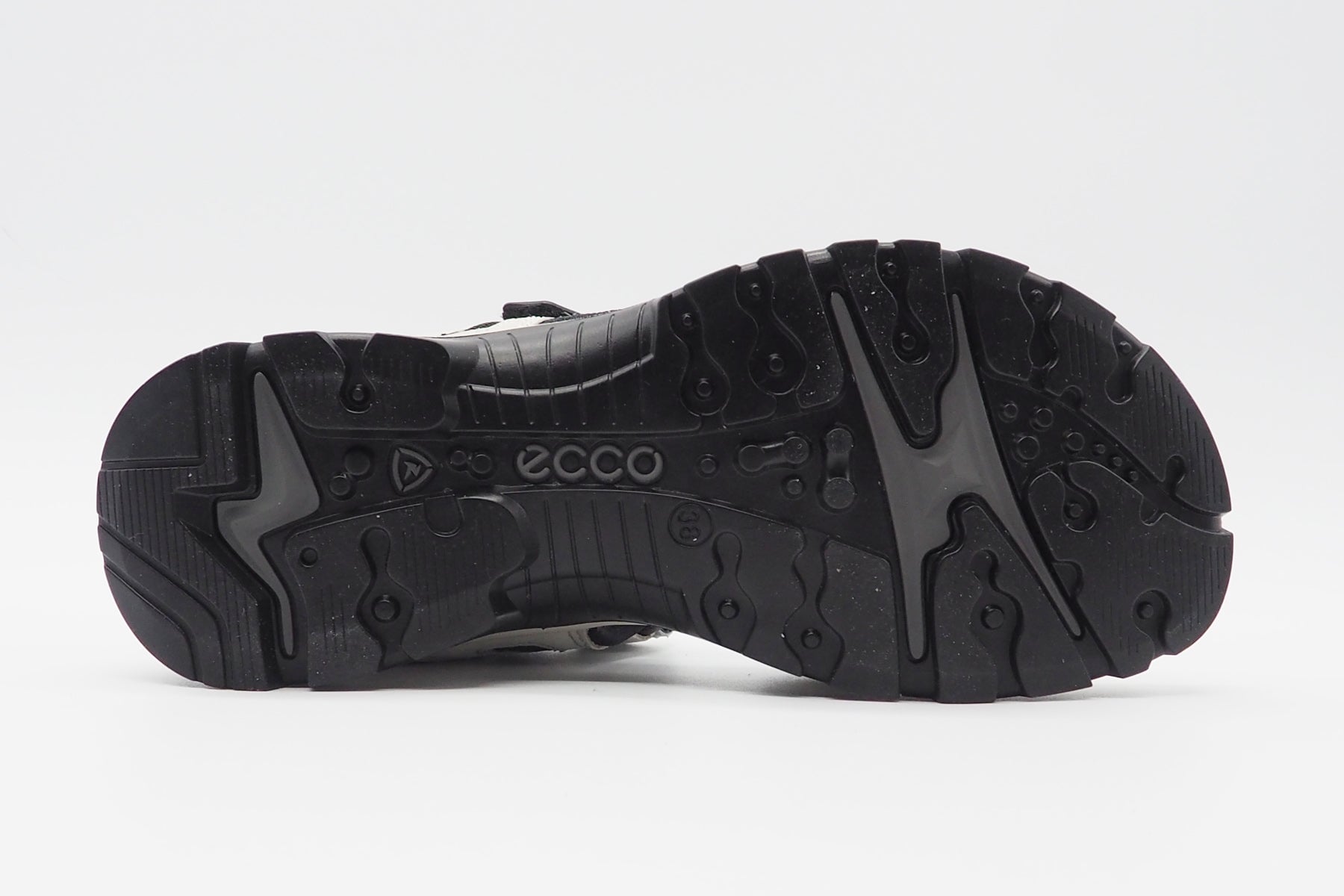 Damen Trekking-Sandale aus Nubuk- & Metallicleder in Beige, Salbei & Silber Damen Sandalen Ecco