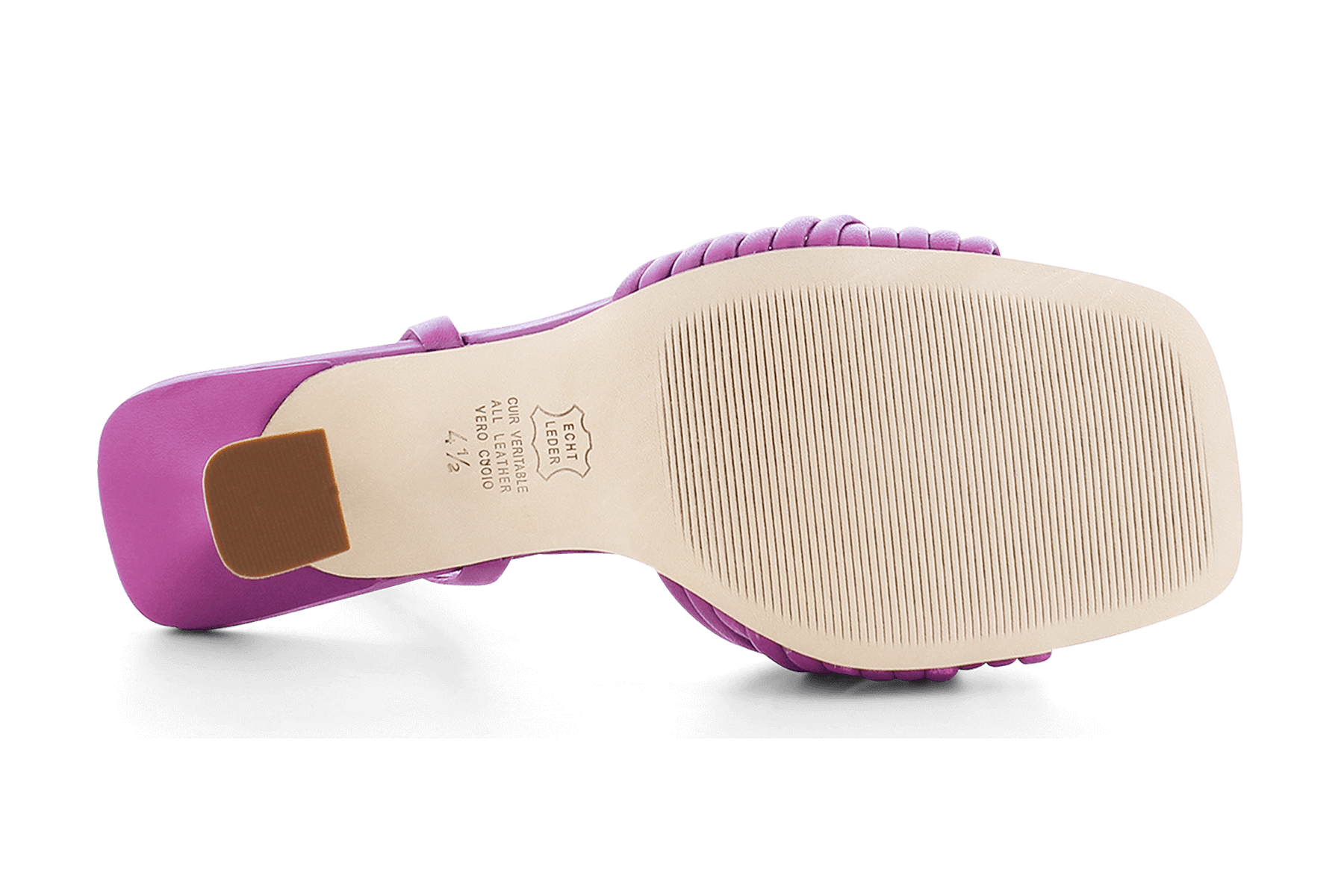 Edle Damen Absatz-Sandale aus Leder in Pink - Absatz 8,5cm Damen Sandalen Kennel & Schmenger