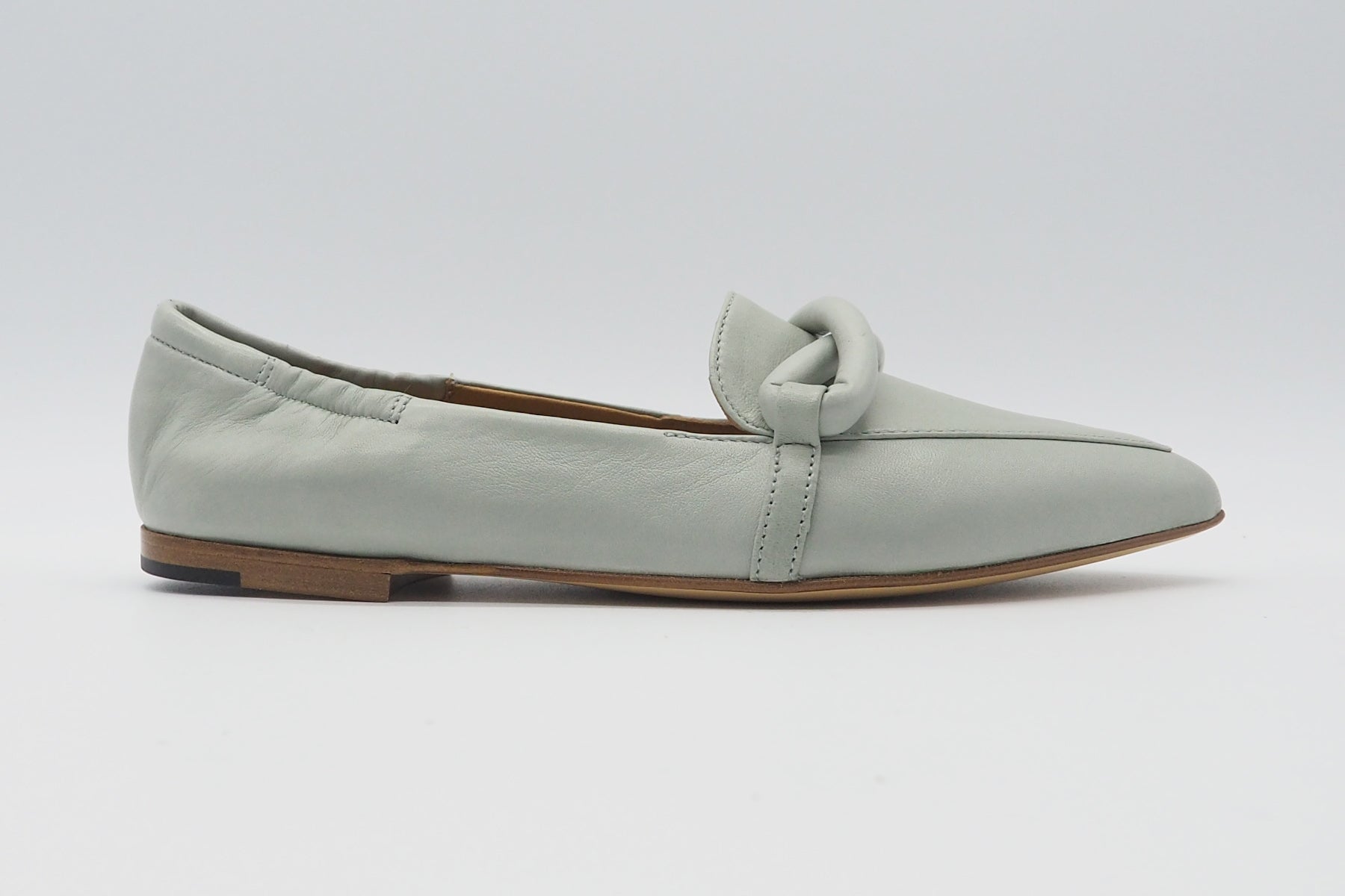 Edle Damen Ballerinas aus Glattleder in Mintgrün Damen Ballerinas Pomme D'or