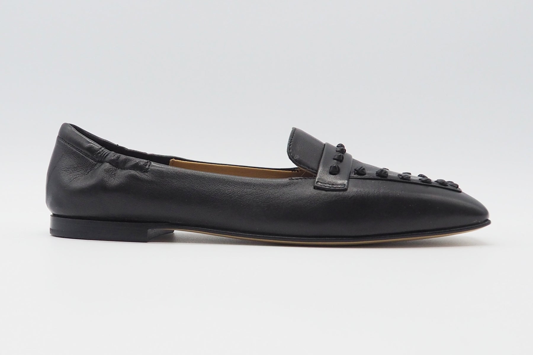 Edle Damen Ballerinas aus Glattleder in Schwarz Damen Ballerinas Pomme D'or