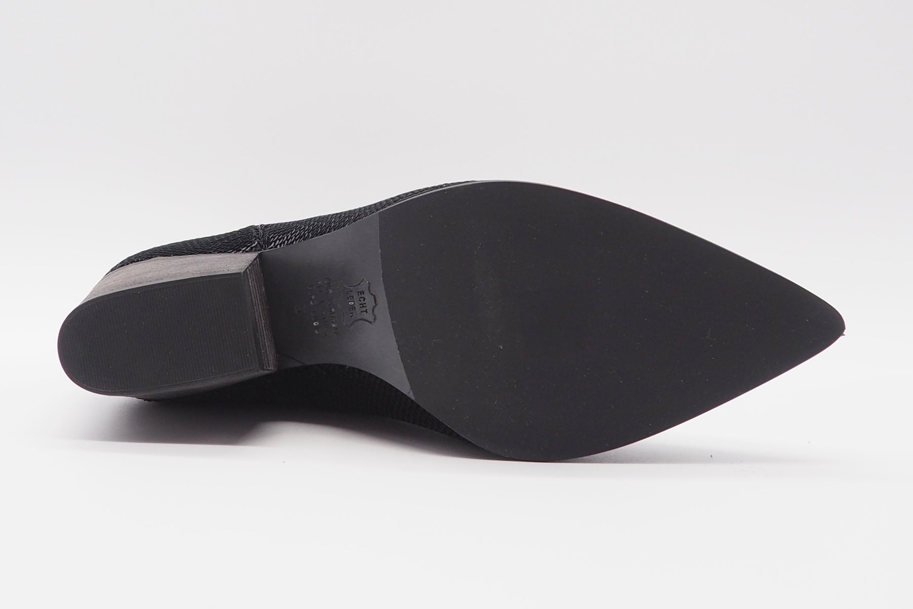 Edle Damen Chelsea-Stiefelette im Westernstil aus Pailletten in Schwarz - Dallas - Absatz 6,5cm Damen Stiefeletten Kennel & Schmenger