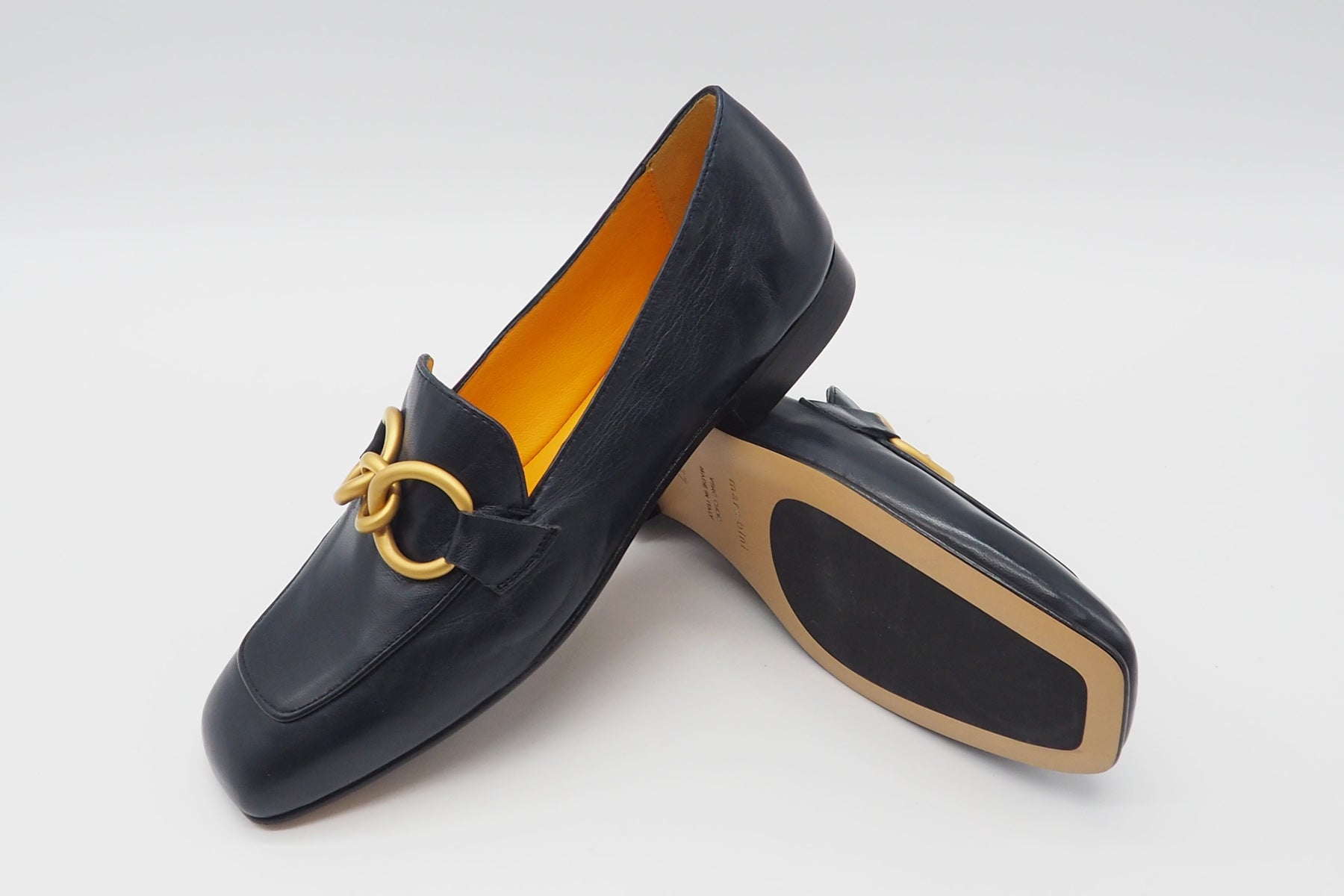 Edle Damen Loafer aus Leder in Dunkelblau - Gioia Damen Loafers & Schnürer Mara Bini