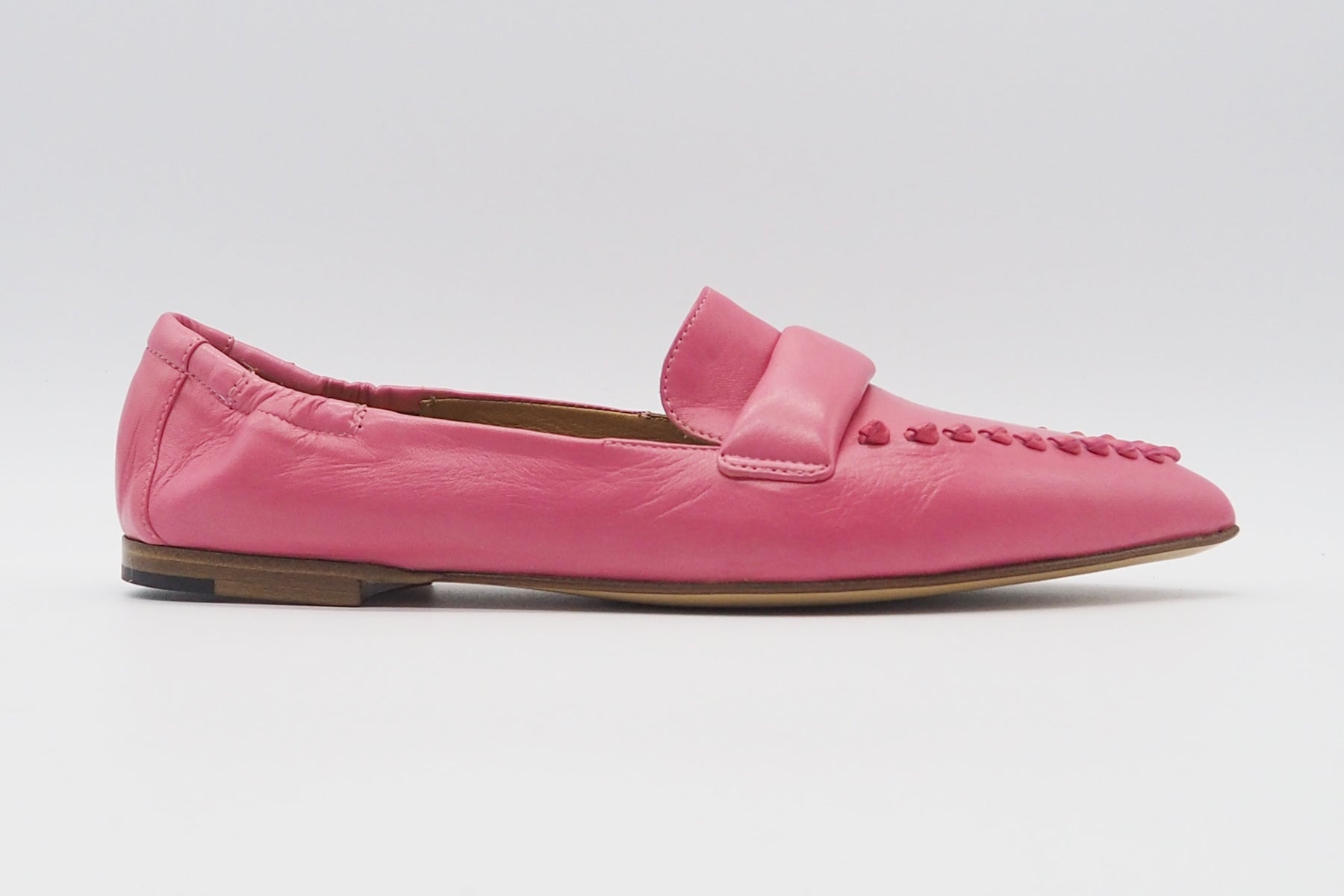 Elegante Damen Loafer aus Glattleder in Bubble Gum Pink Damen Loafers & Schnürer Pomme D'or