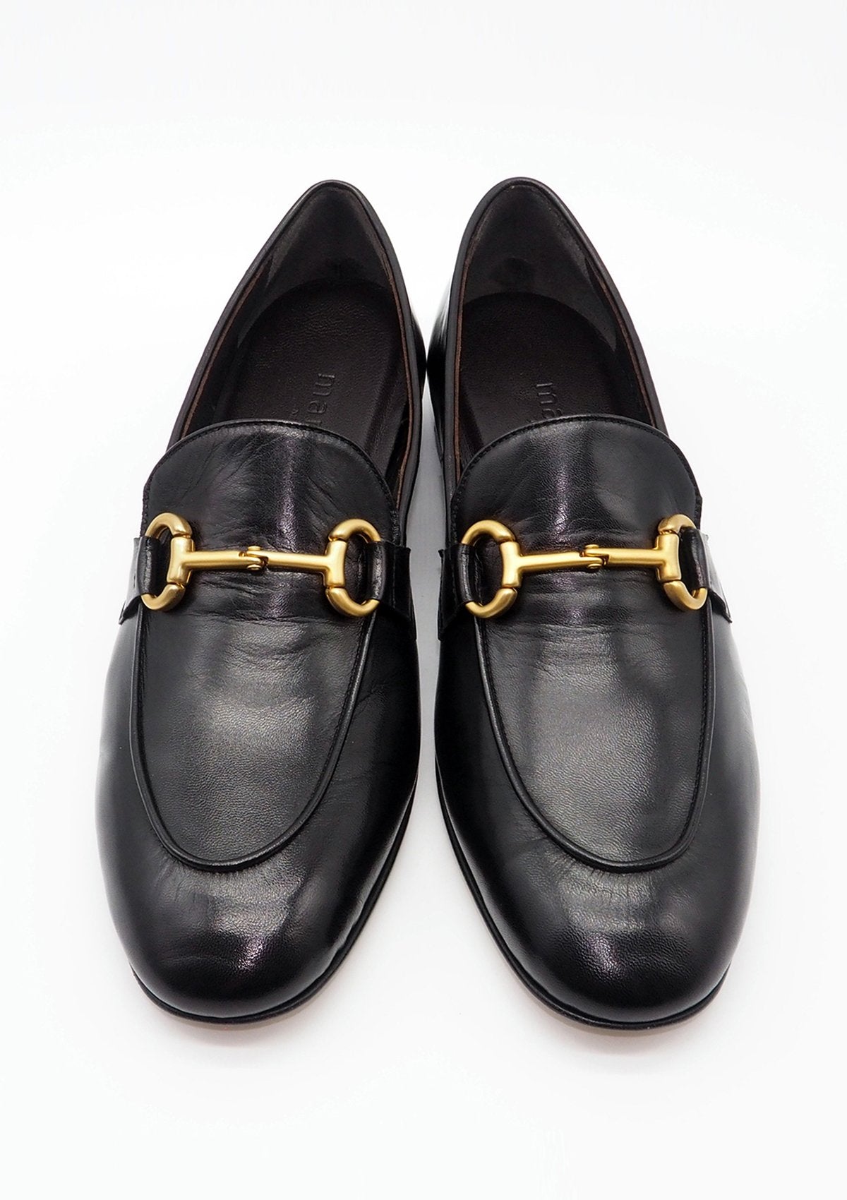 Eleganter handverarbeiteter Damen Loafer aus Handschuhleder in Schwarz Damen Loafers Mara Bini
