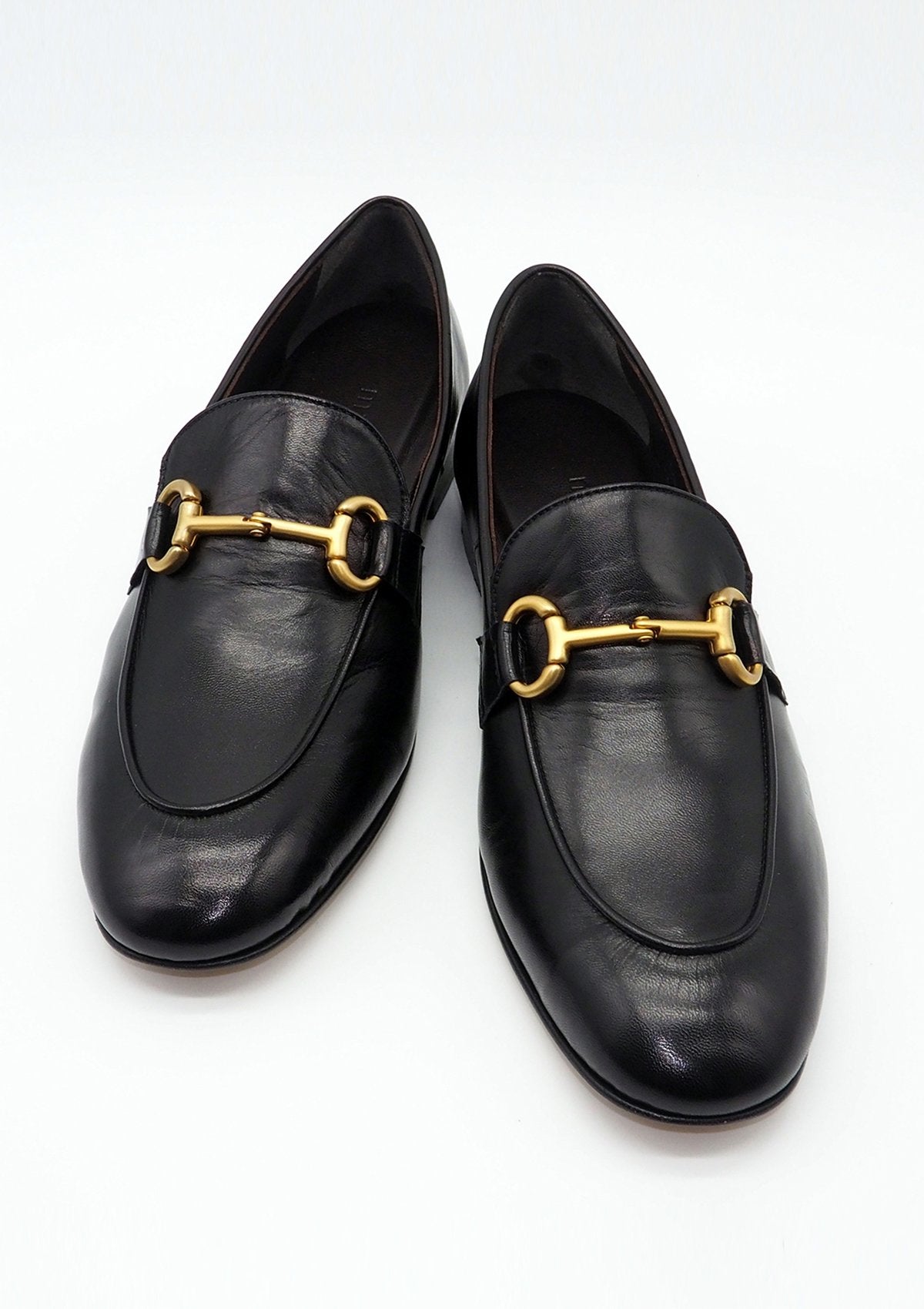 Eleganter handverarbeiteter Damen Loafer aus Handschuhleder in Schwarz Damen Loafers Mara Bini