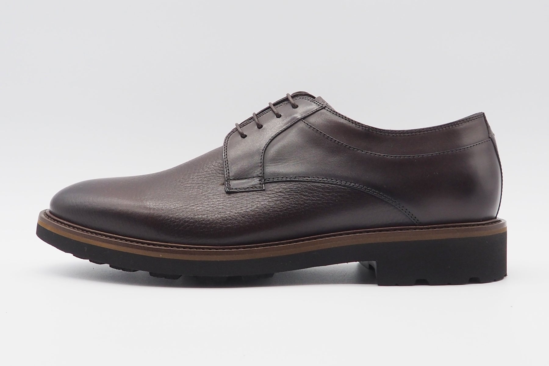Eleganter Herren Schnürschuh aus Hirschleder in Dunkelbraun Herren Klassik modern Lorenzi