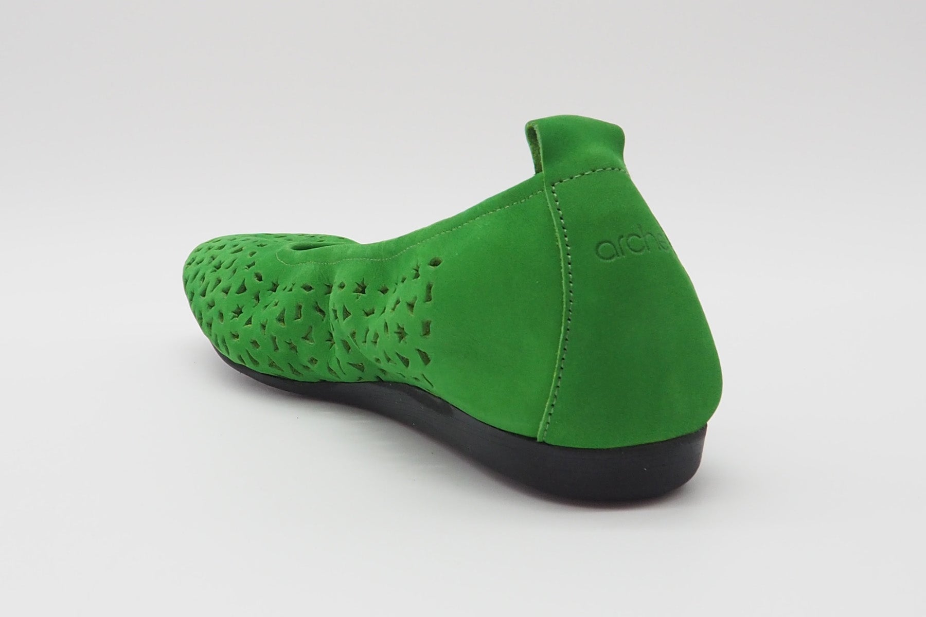 Feine Damen Ballerina aus Nubukleder in Grün - Lilly Damen Ballerinas Arche