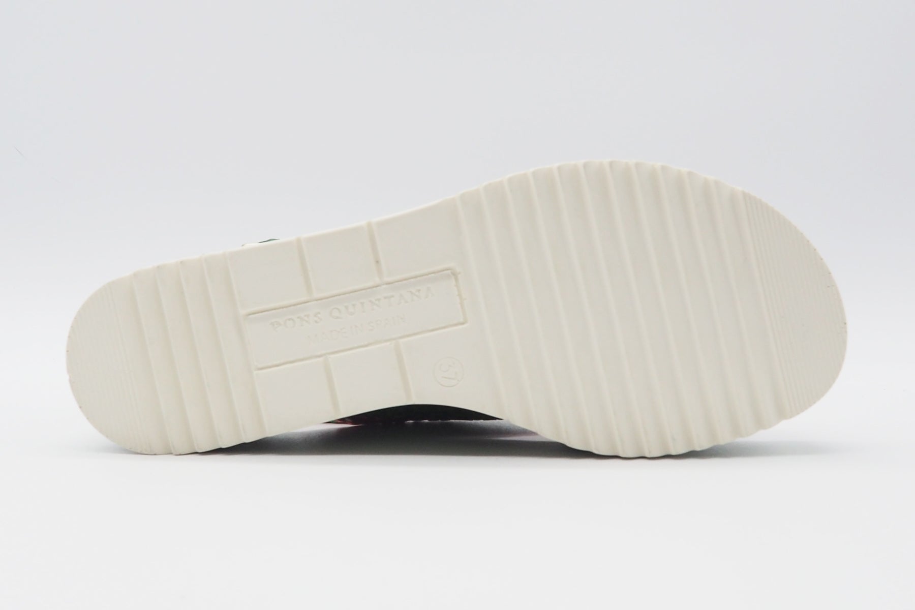 Feine Damen Sandale aus geflochtenem Leder in Grün, Orange & Pink - Absatz 4cm Damen Sandalen Pons Quintana