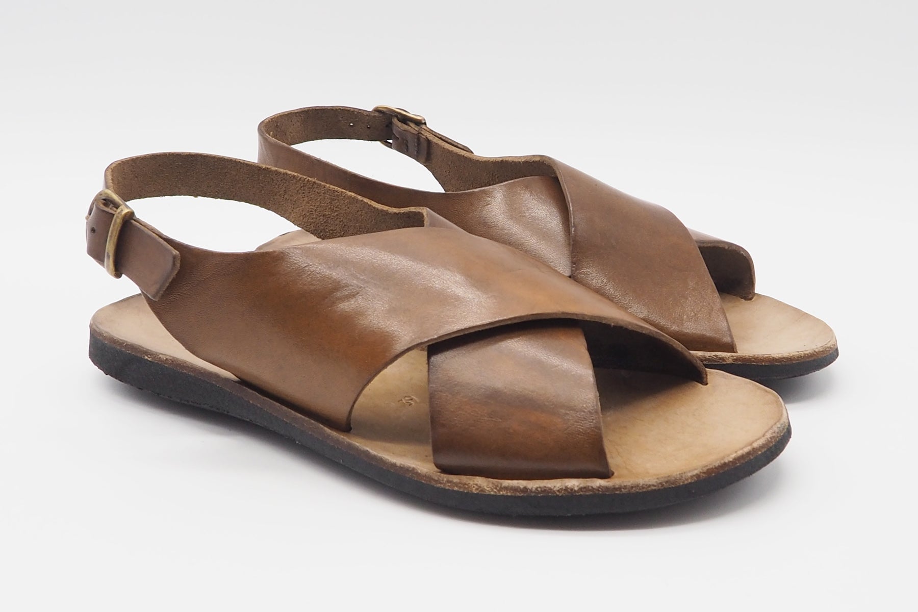 Feine Damen Sandale aus Glattleder in Braun - Rio Damen Sandalen Brador