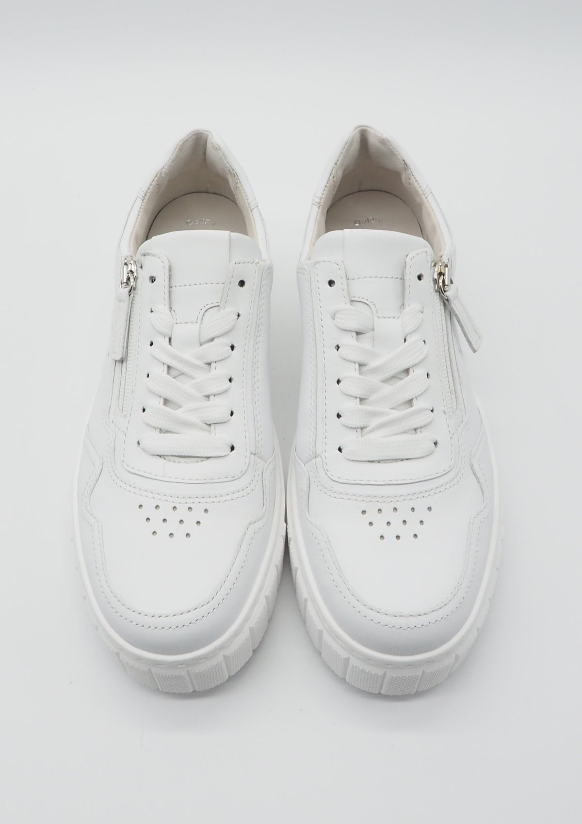 Feine Damen Sneaker aus Glattleder in Weiß - Absatz 3,5cm Damen Sneaker Gabor