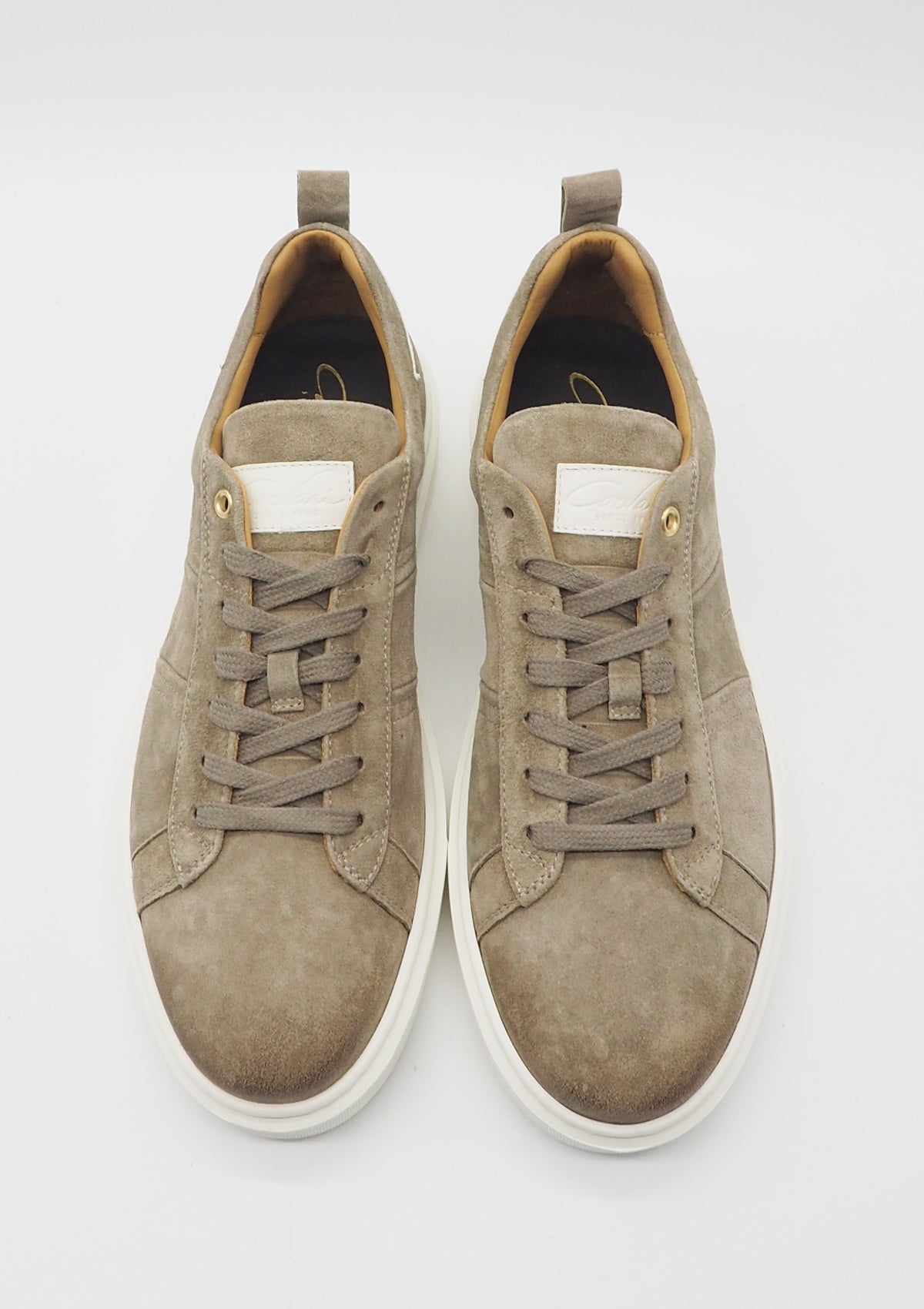 Feiner Herren Sneaker aus Veloursleder in Sand - 1983 Herren Sneaker Corvari