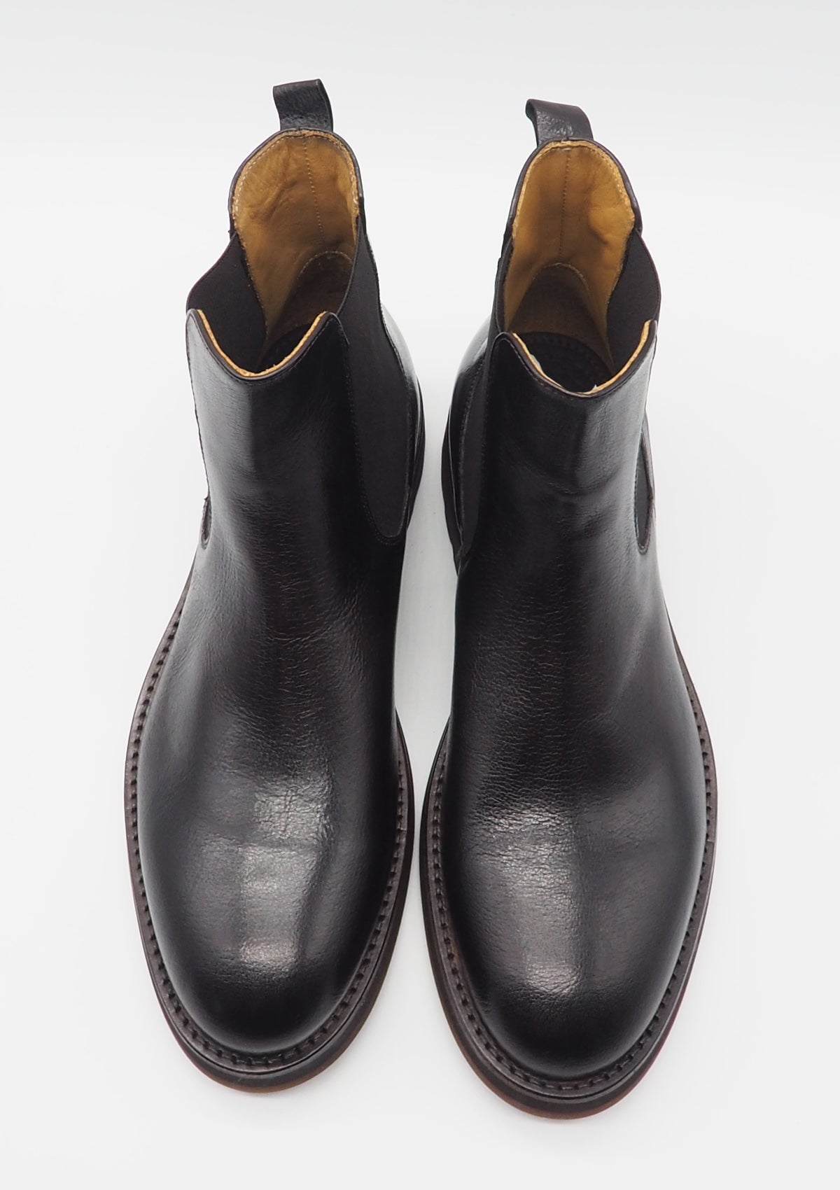 Herren Chelsea-Stiefeletten aus Glattleder in Braun Herren Stiefeletten Corvari