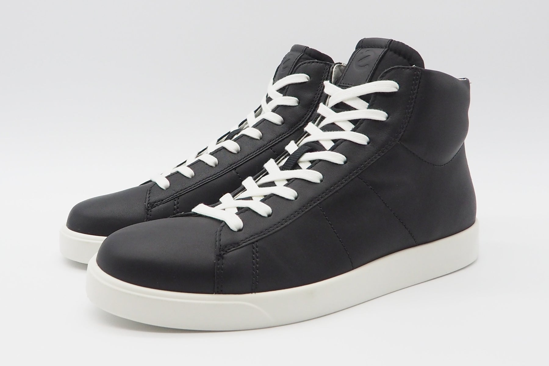 Herren Hightop-Sneaker aus Leder in Schwarz Herren Sneaker Ecco